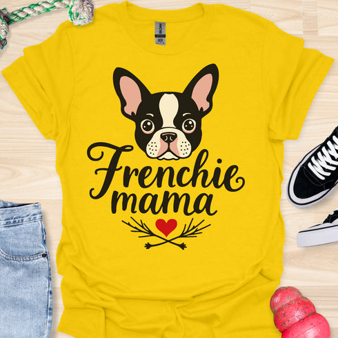 Frenchie Mama - V5 - Cute Graphic T-Shirt